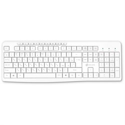 Клавиатура Оклик K225W белый USB беспроводная Multimedia (1875235) - фото 51422727