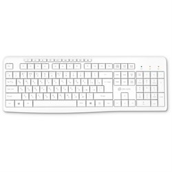 Клавиатура Оклик K225W белый USB беспроводная Multimedia (1875235) - фото 51422728