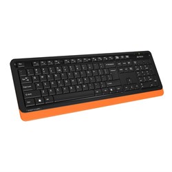 Клавиатура + мышь A4Tech Fstyler FG1010, беспроводные, USB, оранжево-чёрные - фото 51422875