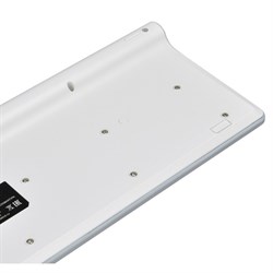 Клавиатура Оклик 490ML белый USB slim Multimedia LED - фото 51423509