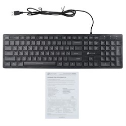 Клавиатура Оклик 550ML черный USB slim Multimedia LED - фото 51423560