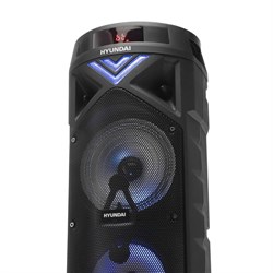 Аудиосистема Hyundai H-MC180, 80 Вт, USB, Bluetooth, AUX, FM, SD/MMC, чёрная - фото 51423847