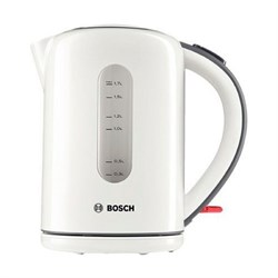Чайник электрический Bosch TWK7601, пластик, 1.7 л, 2200 Вт, белый - фото 51424388