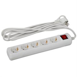 Удлинитель Эра Б0028382, 5х3м, 16А, IP20, ПВС 3х1 - фото 51424467