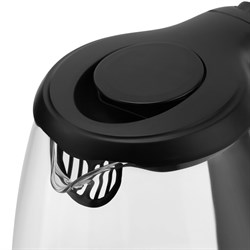 Чайник электрический Maxwell MW-1088, стекло, 1.8 л, 1850 Вт, чёрно-серебристый - фото 51425003