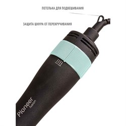 Фен-щётка Pioneer HB-1003D, 1000 Вт, 2 температурных режима, чёрно-бирюзовая - фото 51425065