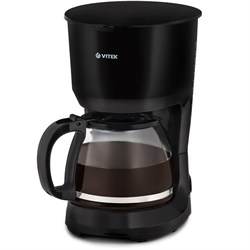 Кофеварка Vitek VT-1528, капельная, 750 Вт, 1.25 л, чёрная - фото 51425111