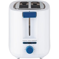 Тостер Vitek VT-1577, 750 Вт, 7 режимов, 2 тоста, бело-синий - фото 51425195