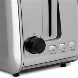 Тостер Vitek VT-1588, 750 Вт, 7 режимов, 2 тоста, серебристый - фото 51425202