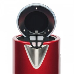 Чайник электрический Scarlett SC-EK21S77, металл, 1.7 л, 2200 Вт, регулировка t°, красный - фото 51425241