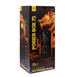 Портативная колонка Perfeo Power Box 75EQ, FM, MP3, microSD, USB, AUX, 75Вт, 4000мАч, черная - фото 51425353