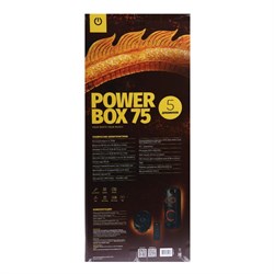 Портативная колонка Perfeo Power Box 75EQ, FM, MP3, microSD, USB, AUX, 75Вт, 4000мАч, черная - фото 51425354