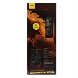 Портативная колонка Perfeo Power Box 75EQ, FM, MP3, microSD, USB, AUX, 75Вт, 4000мАч, черная - фото 51425355