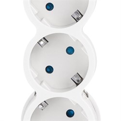 Сетевой фильтр, 5 гнезд, 3м, с/з, со шторками, с выкл, 2200Вт, 10А, бел, 32576 5, duwi - фото 51425416