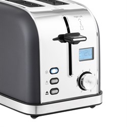 Тостер Kitfort KT-2036-5, 950 Вт, 8 режимов прожарки, 2 тоста, дисплей, цвет графит - фото 51425938