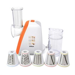 Мультирезка Kitfort KT-1318-2, 150 Вт, 5 насадок, оранжевая - фото 51425993