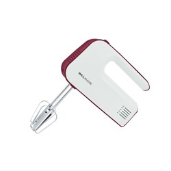 Миксер WILLMARK WHM-5517, ручной, 350 Вт, 5 скоростей, бордовый - фото 51426076