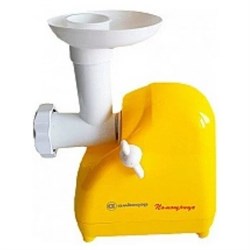 Мясорубка электрическая КЭМ-П2У 302-07 «Помощница», реверс, 1500 Вт, 4 насадки, жёлтая - фото 51426576