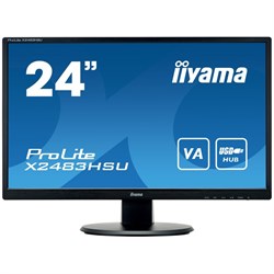 Монитор Iiyama 23.8" ProLite X2483HSU-B5 черный VA LED 16:9 HDMI M/M матовая 250cd 178гр/178   10046 - фото 51427467