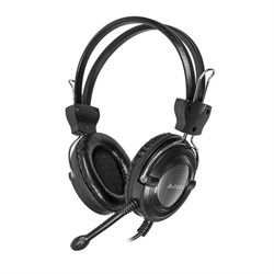 Наушники с микрофоном A4Tech HS-19 серебристый/черный 2м накладные оголовье (HS-19 (GREY))   1004658 - фото 51428263