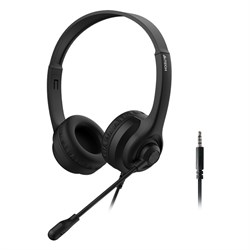 Наушники с микрофоном A4Tech HS-8i черный 1.8м накладные оголовье - фото 51428302