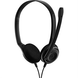 Наушники с микрофоном Epos Sennheiser PC 8, USB, накладные, оголовье, провод 2 м, чёрные - фото 51428374