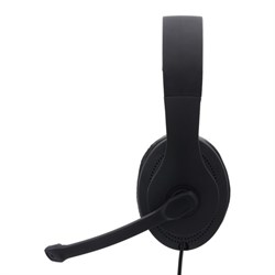 Наушники с микрофоном Hama HS-P200 черный 2м мониторные оголовье (00139923) - фото 51428379