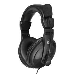 Наушники с микрофоном Оклик HS-M137V черный 1.8м мониторные оголовье (614046) - фото 51428424