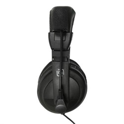 Наушники с микрофоном Оклик HS-M137V черный 1.8м мониторные оголовье (614046) - фото 51428427