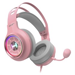 Наушники с микрофоном Edifier G4 TE розовый 2.5м накладные USB оголовье - фото 51428619