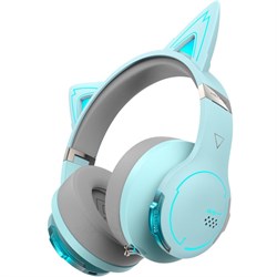 Наушники с микрофоном Edifier G5BT Cat голубое небо/серый мониторные BT оголовье - фото 51428627