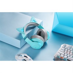 Наушники с микрофоном Edifier G5BT Cat голубое небо/серый мониторные BT оголовье - фото 51428635