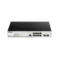 Коммутатор D-Link DGS-1210-10P/ME/B1A 8G 2SFP 8PoE управляемый - фото 51428991