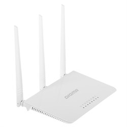 Роутер беспроводной Digma DWR-N302 N300 10/100BASE-TX белый (упак.:1шт) - фото 51429311