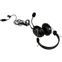 Наушники с микрофоном A4Tech HU-35 черный 2м накладные USB оголовье - фото 51430027