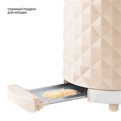 Тостер Galaxy GL 2912, 1200 Вт, 7 режимов прожарки, 2 тоста, бежевый - фото 51430292