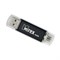 Флешка Mirex SMART BLACK, 16 Гб, USB2.0, USB/microUSB, чт до 25 Мб/с, зап до 15 Мб/с, черная - фото 51363929 Флешка Mirex SMART BLACK, 16 Гб, USB2.0, USB/microUSB, чт до 25 Мб/с, зап до 15 Мб/с, черная - фото 51363929
