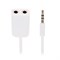 Кабель-переходник аудио LuazON, Jack 3.5(4pin)(m)-2xJack 3.5(3 pin)(f),для микро и наушников - фото 51367211 Кабель-переходник аудио LuazON, Jack 3.5(4pin)(m)-2xJack 3.5(3 pin)(f),для микро и наушников - фото 51367211