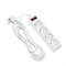 Сетевой фильтр Luazon Lighting, 4 розетки, 5 м, 2200 Вт, 3 х 0.75 мм2, 10 А, 220 В, белый - фото 51367678