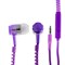 Наушники LuazON VBT 1.10 "Молния", вакуумные, микрофон, фиолетовые - фото 51370456