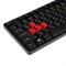 Клавиатура Dialog KS-030U BLACK-RED Standart, проводная, мембранная,104 клавиши, USB, чёрная - фото 51377812