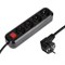 Сетевой фильтр 5bites SP4B-318 4S, 4 розетки, 1.8 м, 16 А, 3х1.5 мм2, с з/к, с выкл., черный - фото 51384352