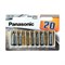 Батарейка алкалиновая Panasonic Everyday Power, AA, LR6-20BL, 1.5В, блистер, 20 шт. - фото 51388281