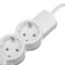 Удлинитель Duwi, 3 розетки, 3 м, 10 А, 2200 Вт, ПВС 3×0.75 мм2, с заземлением, белый - фото 51388903