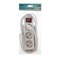 Удлинитель Luazon Lighting, 3 розетки, 1,8 м, 10 А, 1300 Вт, 3х0.75 мм2, с з/к, с выкл., Б - фото 51391310