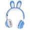 Детские наушники AIWA AW024, беспроводные, накладные, микрофон, 400 мАч, голубые - фото 51398050