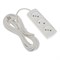 Удлинитель Luazon Lighting ECO, 3 розетки, 4.5 м, 10 А, 2200 Вт,ПВС 2х0.75 мм2,без з/к,белый - фото 51399921