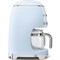 Кофеварка Smeg DCF02PBEU, капельная, 1050 Вт, 1.4 л, 10 чашек, голубая - фото 51403215