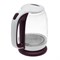 Чайник электрический WILLMARK WEK-1704G, стекло, 1.7 л, 2200 Вт, бело-фиолетовый - фото 51403567 Чайник электрический WILLMARK WEK-1704G, стекло, 1.7 л, 2200 Вт, бело-фиолетовый - фото 51403567