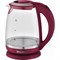 Чайник электрический WILLMARK WEK-2005G, стекло, 2 л, 2200 Вт, LED-подсветка, бордовый - фото 51404558 Чайник электрический WILLMARK WEK-2005G, стекло, 2 л, 2200 Вт, LED-подсветка, бордовый - фото 51404558